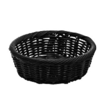 Degrenne Evento Black Individual Bread Basket - ø 18 cm - x h6 - ø 7'' 1/16 x h 23/8