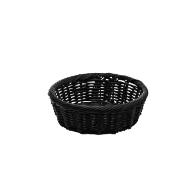 Degrenne Evento Black Individual Bread Basket - ø 18 cm - x h6 - ø 7'' 1/16 x h 23/8