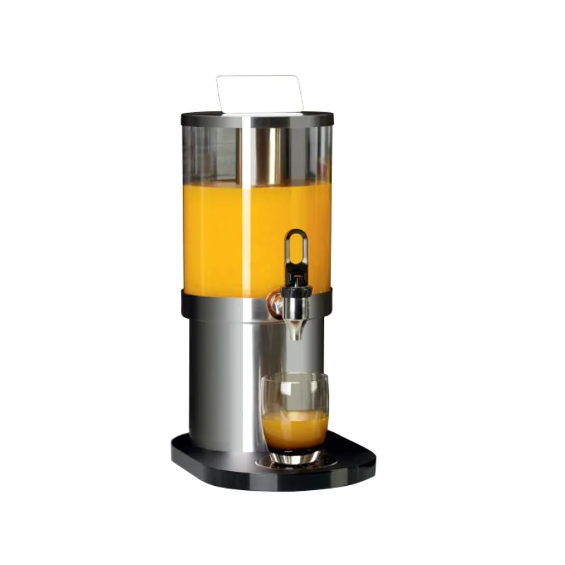 Degrenne Evento Juice Dispenser 4L - Black Stand - Brushed Finish 18,10 - 20 x 32 x 45 cm - 7'' 7/8 x 12'' 5/8 x 17'' 11/16