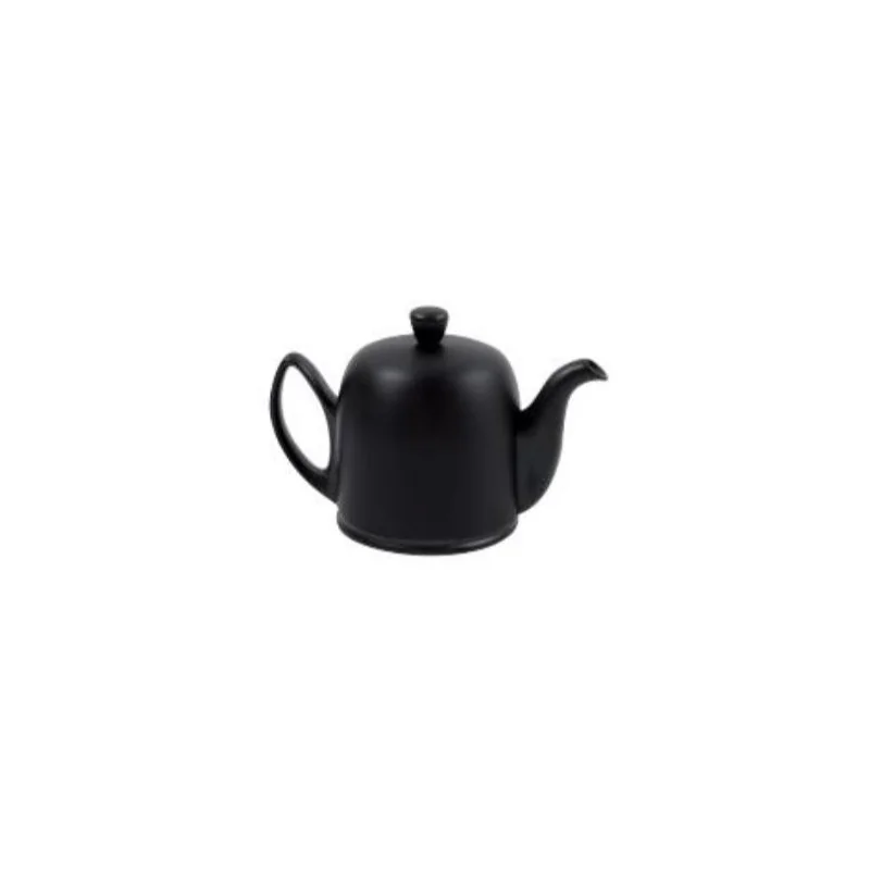 Degrenne Salam Black Salam Tea Pot 2 Cups With Black Felt Black Aluminium Lid - h8.2 cm - h 3 in1/4 - 35cl - 11oz 13/16