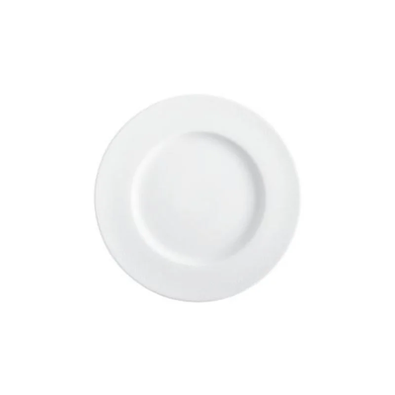 Degrenne Graphique Blanc classique Round Dinner Plate 28.5 cm - 28.5 cm - 11''1/4 - Set of 6