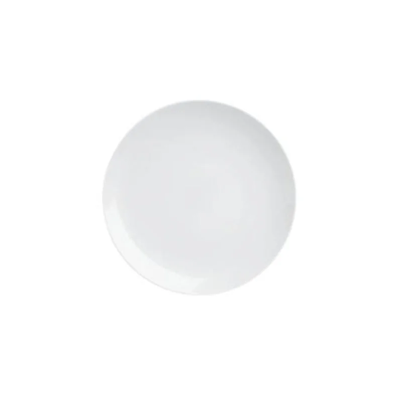 Degrenne Modulo White Round Dinner Coupe Plate - 26 cm - 10''1/4 - Set of 6