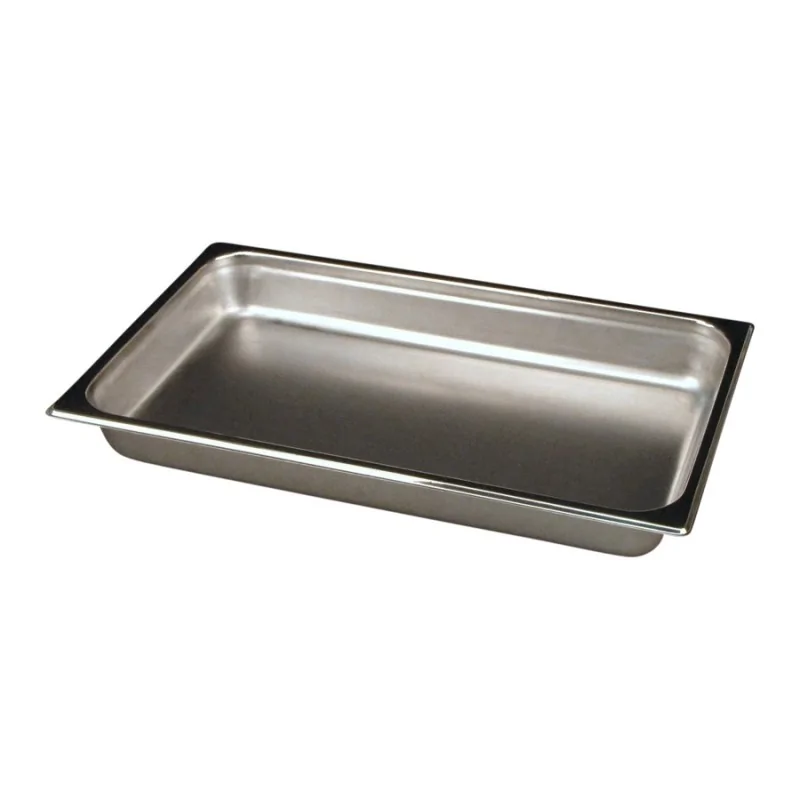 D.W.Haber Rectangular Food Pan L 21 1/2" W 13" H 2 3/4" - For 8 Qt Rectangle Chafer