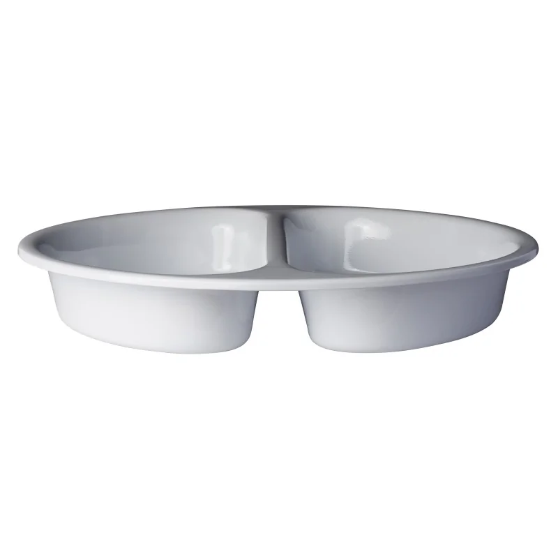 D.W.Haber Divided Round Food Pan - - For 2 gal Round Chafer