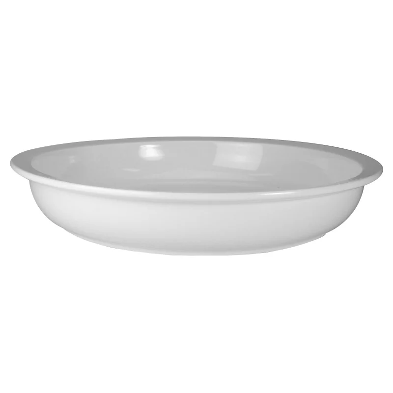 Walco Walco Idol Porcelain - Round Food Pan D 15 3/4" H 2 1/2" - 7 Qt -