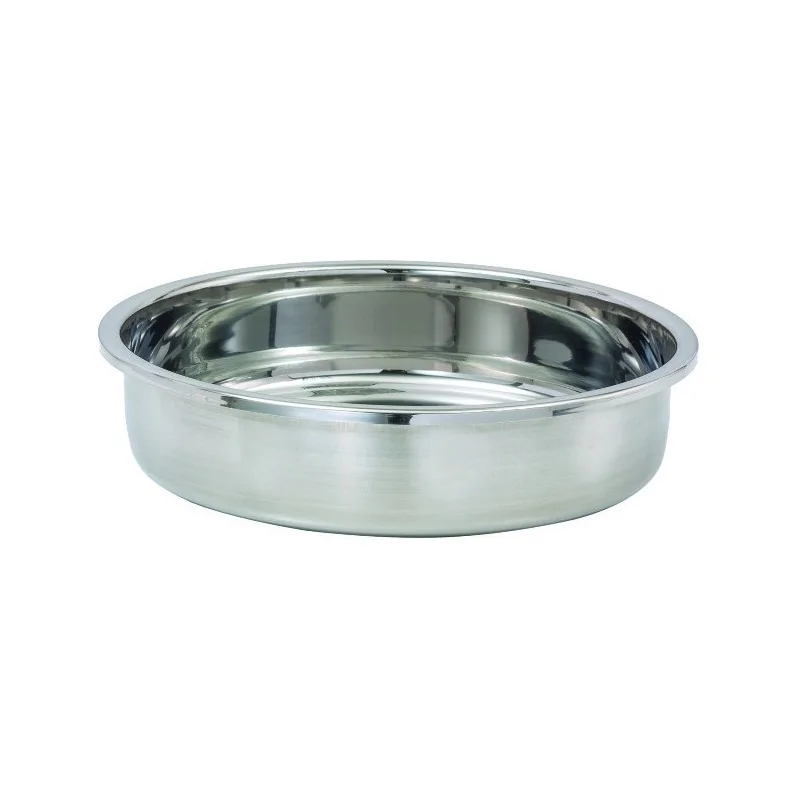 D.W.Haber Round Food Pan L 11 7/8" W 11 7/8" H 2 3/4" - For 4 Qt Round Chafer -