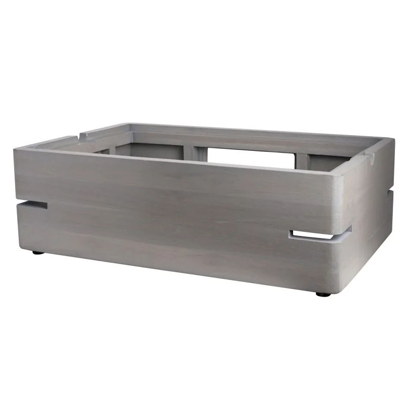 D.W.Haber Fusion Buffet Grey Wash Teak Fusion Buffet Riser Gastronorm L 23" W 15" H 7 1/4"