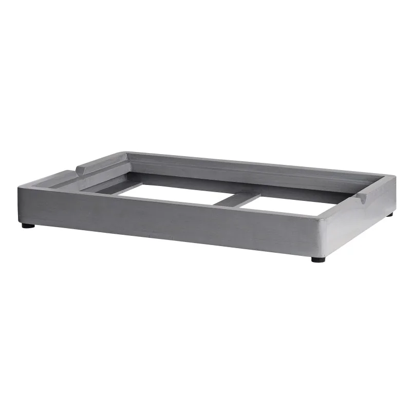 D.W.Haber Fusion Buffet Grey Wash Teak Low Profile Gastronorm Riser L 23" W 15" H 3 1/8"