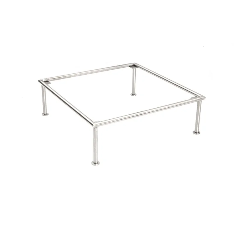 D.W.Haber Polished Stainless Steel Riser Square Frame L W 12" H 4"