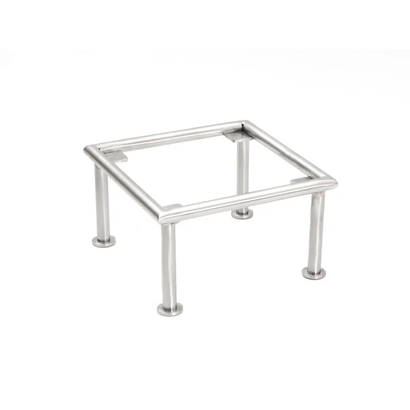 D.W.Haber Polished Stainless Steel Riser Square Frame L W 6" H 4"