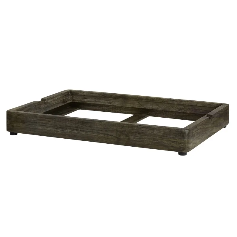 D.W.Haber Low Profile Gastronorm Riser L 23" W 15" H 3 1/8" - Ash Grey Teak