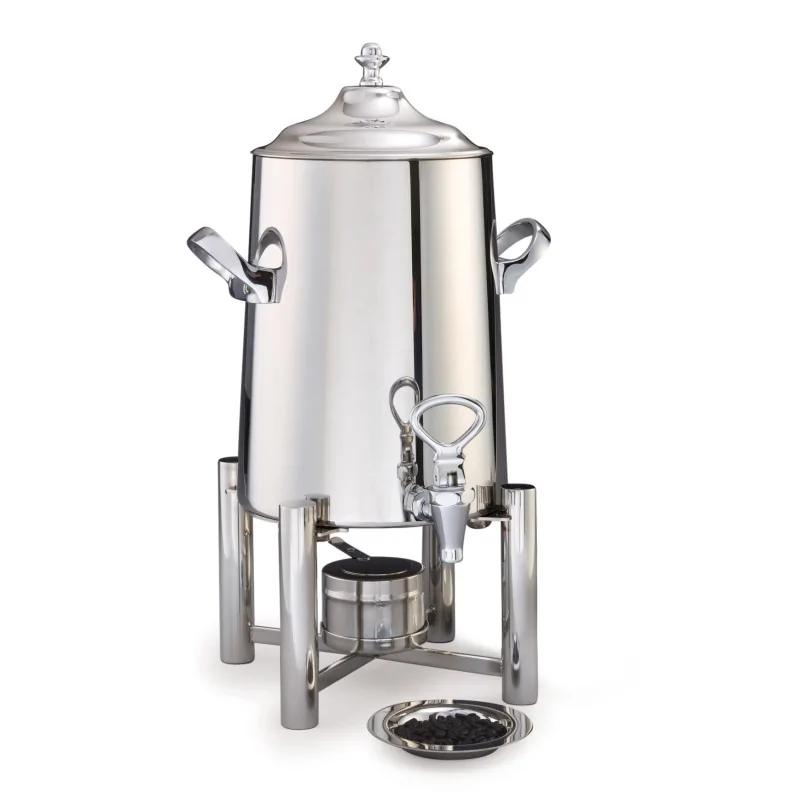 D.W.Haber Tempo Stainless Steel Fuel Coffee Urns L 15" W 14 1/2" H 27" - 5 Gal - 19 L -