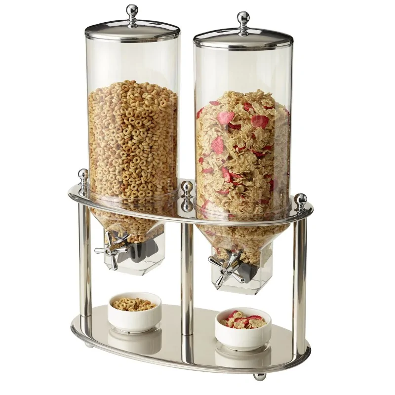 D.W.Haber Double Cereal Dispenser L 19" W 11" H 31" - 11.6 Qt Per Cylinder -