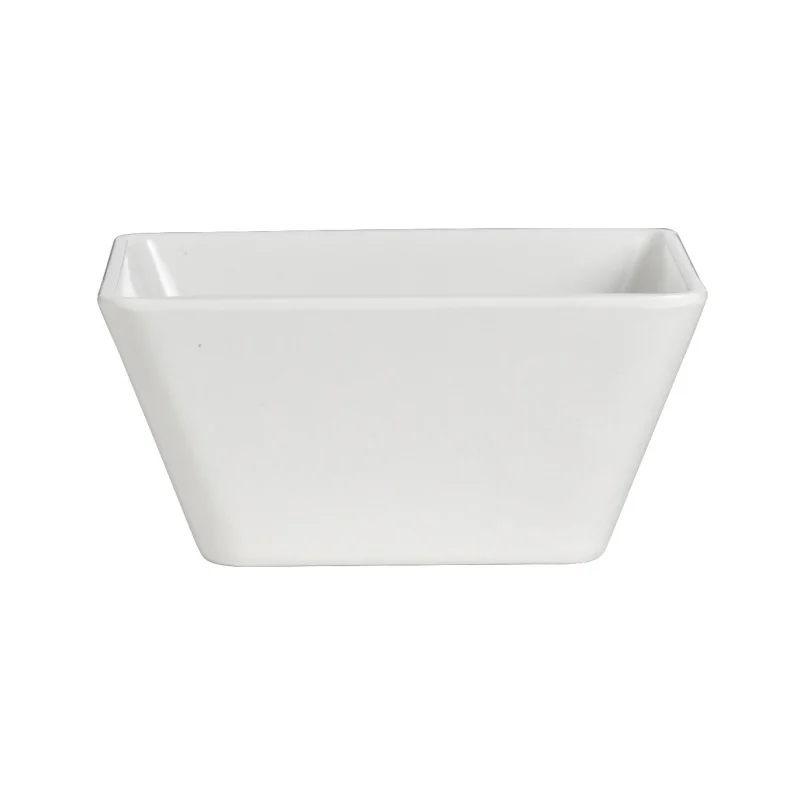 Delfin Quadro Quality Melamine Square Bowls L W 7" H 3 1/4" - 45 Oz -