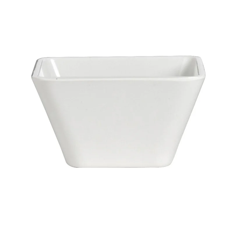 Delfin Quadro Quality Melamine Square Bowls L W 5 1/8" H 2 3/4" - 18 1/2 Oz -