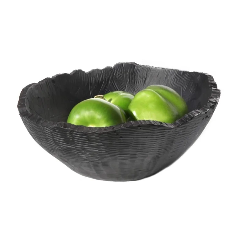 Kenny Mack Designs Resin Jagged Edge Bowl - Espresso - D 7 1/4" H 3" - 23 oz -