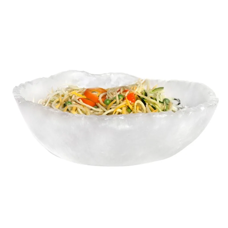 Kenny Mack Designs Resin Jagged Edge Bowl - Shell - D 13" H 4 1/2" - 1 gal -