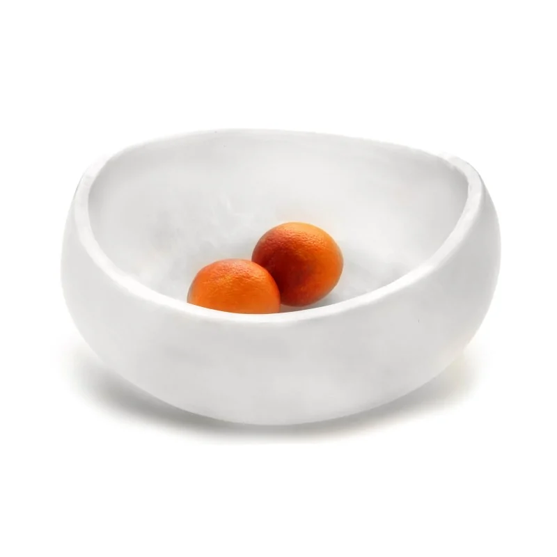 Kenny Mack Designs Resin Scoop Bowl - Shell - D 13 1/2" H 6" - 2 gal -