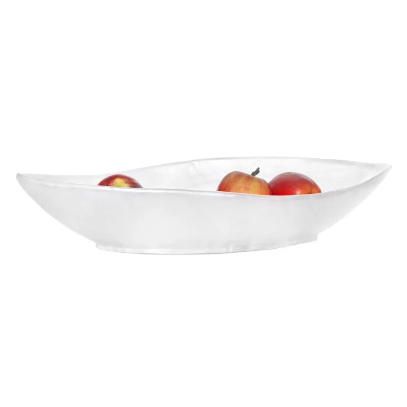 Kenny Mack Designs Resin Point Bowl - Shell - L 21 1/2" W 8" H 4" - 3 qt -