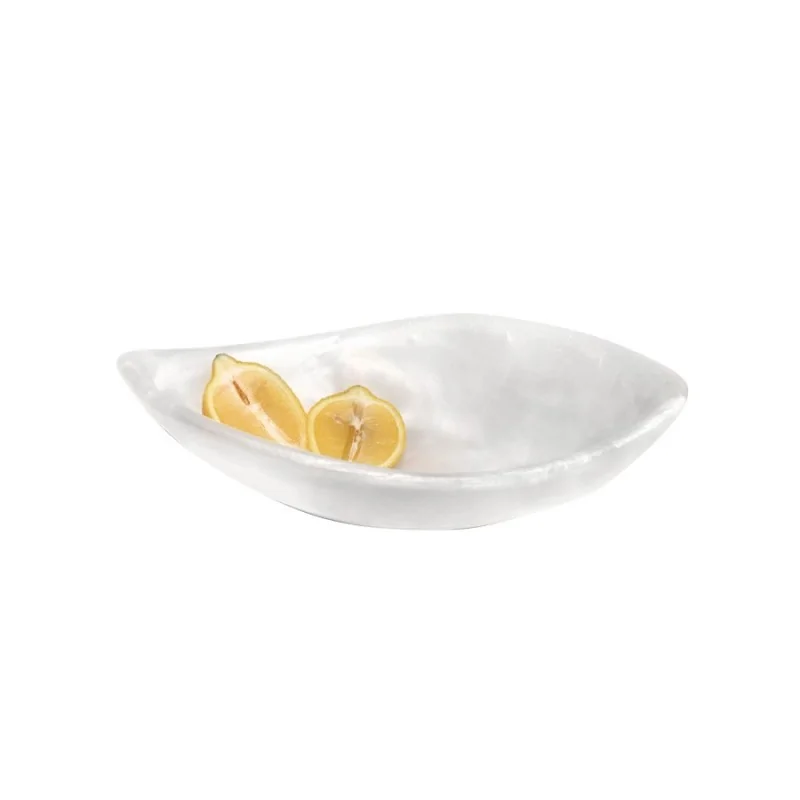 Kenny Mack Designs Resin Point Bowl - Shell - L 9 1/2" W 4 1/2" H 2" - 10 oz -