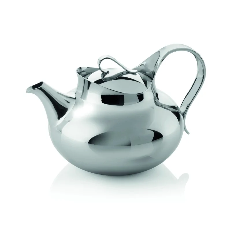 Robert Welch Teapot New L 6 3/8" W 6 1/8" H 5 1/4" - 30 Oz -