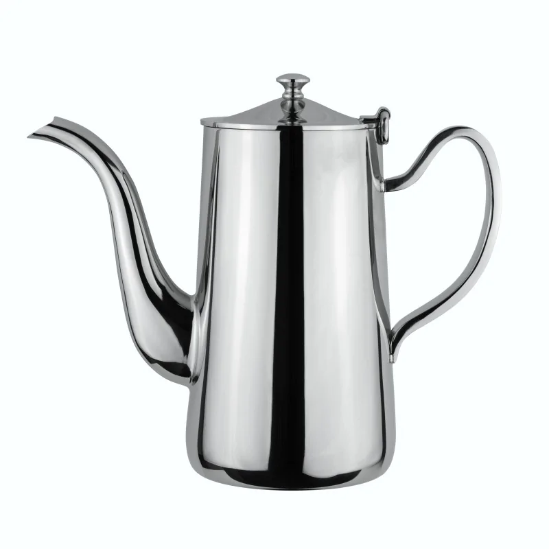 D.W.Haber Stainless Steel Coffee Pot L 10" W 5" H 9 1/2" - 2 Qt - 1.9 L -