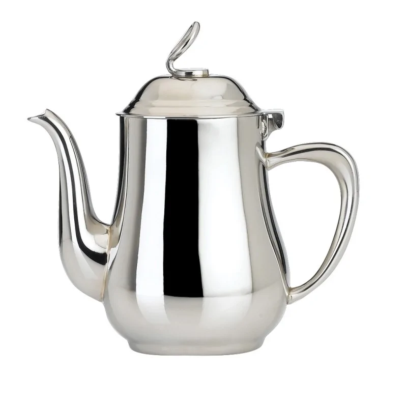 Worthy, Noble & Kent Stainless Steel Coffee Pot L 5 1/2" W 3" H 6" - 13 Oz -