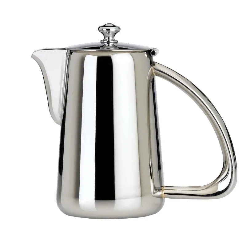 Worthy, Noble & Kent Stainless Steel Coffee Pot L 6" W 3" H 6" - 18 Oz -