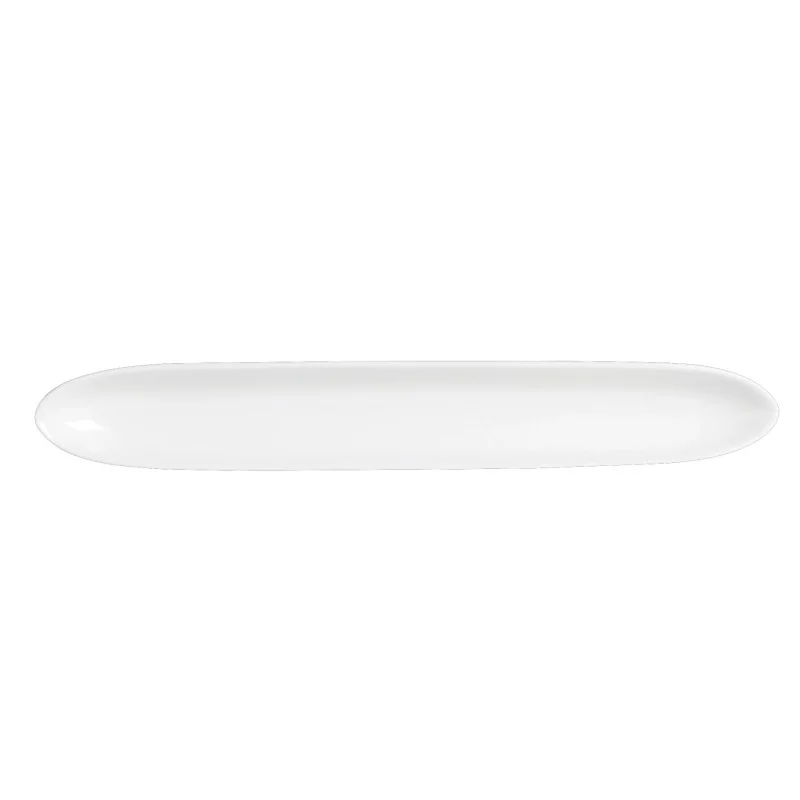 Varick DW A La Carte Olive Tray (Elongated Oval Tray) 12'' x 1 3/4'' A La Carte - Pack of 12