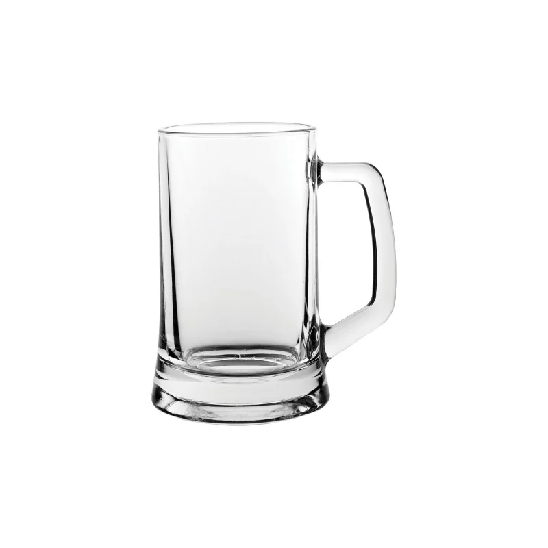 Pasabahce Beer Mug Handled Beer 4 3/4'' x 5 1/4'' (14 Oz) Beer - Pack of 12