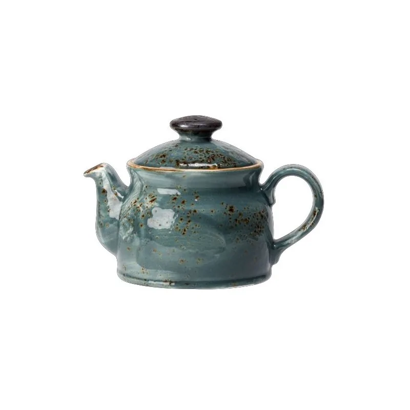 Steelite Performance Craft Blue Teapot Club 6 3/4'' x 4 3/8'' x 8'' (15 Oz) Lid 2 Craft Blue - Pack of 6