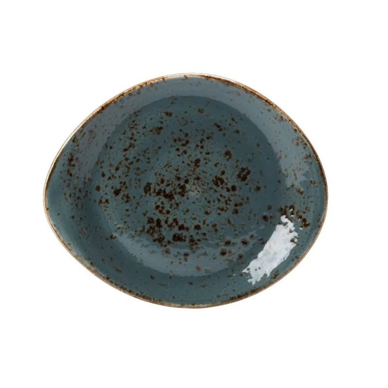 Steelite Performance Craft Blue Plate 10'' x 8 1/8'' Craft Blue - Pack of 12