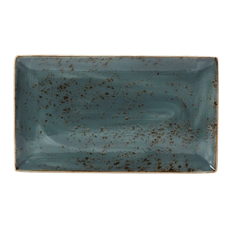 Steelite Performance Craft Blue Tray Rectangle 13'' x 7 1/2'' Craft Blue - Pack of 6