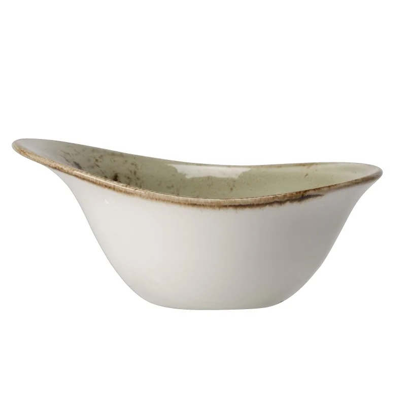 Steelite Performance Craft Green Bowl 7'' x 5 1/2'' x 3 1/2'' (14 1/2 Oz) Craft Green - Pack of 12