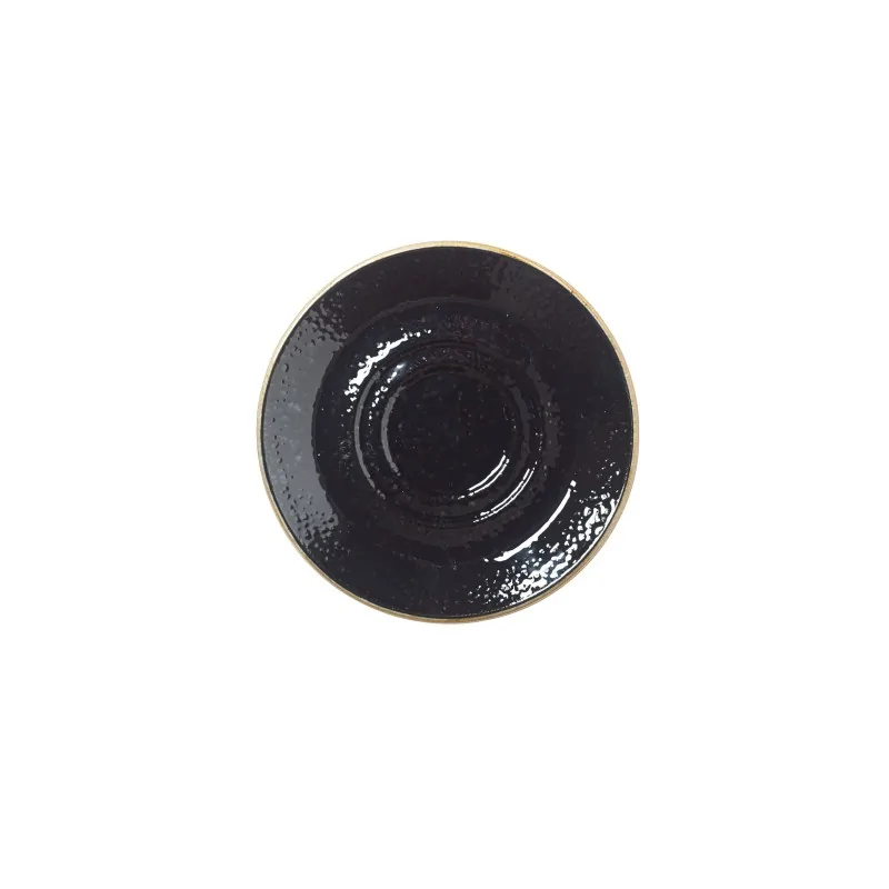 Steelite Performance Craft Licorice Saucer Double Well 5 3/4'' Craft Licorice - Pack of 36