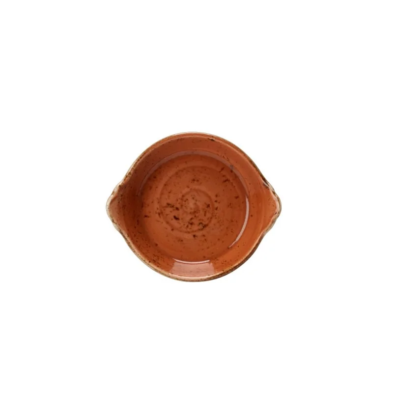 Steelite Performance Craft Terracott Round Earred Dish 5 3/4'' x 1 5/8'' (6 1/2 Oz) Craft Terracotta - Pack of 36