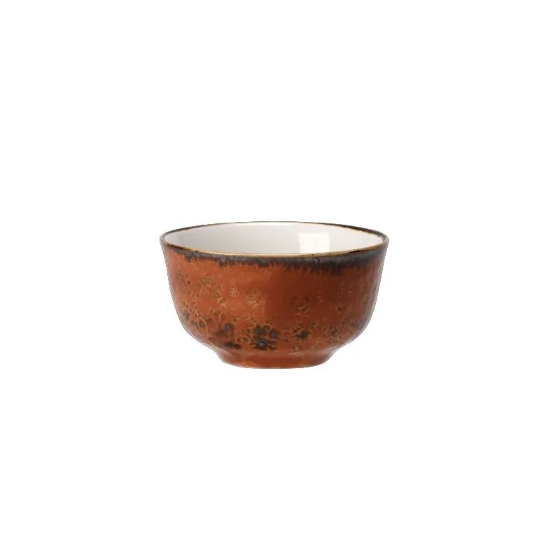 Steelite Performance Craft Terracott Sugar/Bouillon Cup Club 3 7/8'' x 2 1/8'' (8 Oz) Craft Terracotta - Pack of 12