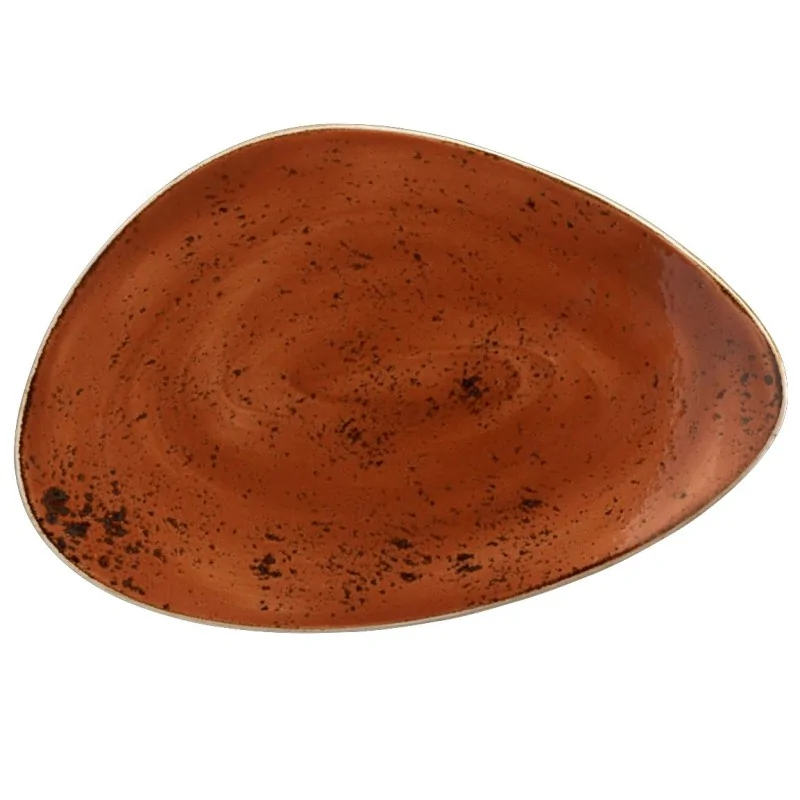 Steelite Performance Craft Terracott Plate 14 5/8'' x 9 5/8'' Craft Terracotta - Pack of 6