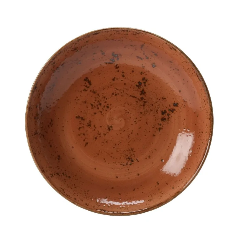 Steelite Performance Craft Terracott Bowl Coupe 10'' x 1 3/4'' (1 3/8 Qt) Craft Terracotta - Pack of 12