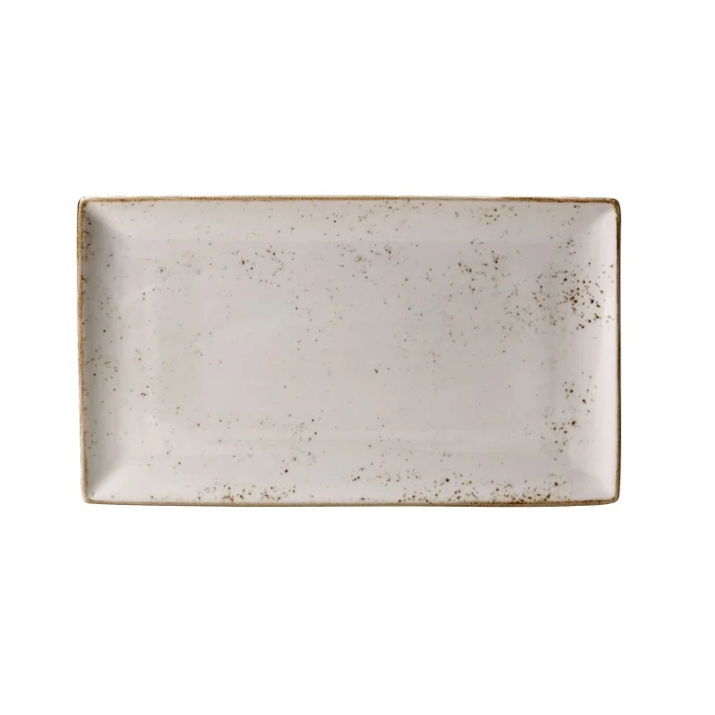 Steelite Performance Craft White Tray Rectangle 13'' x 7 1/2'' Craft White - Pack of 6