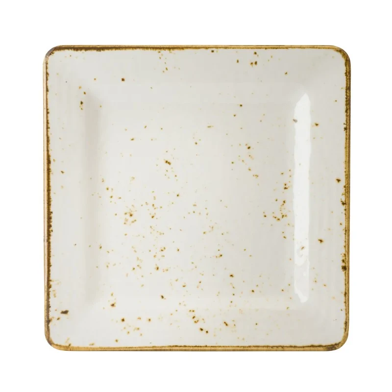 Creations Melamine Craft White Mel Plate Square 11'' Craft White Melamine - Pack of 6