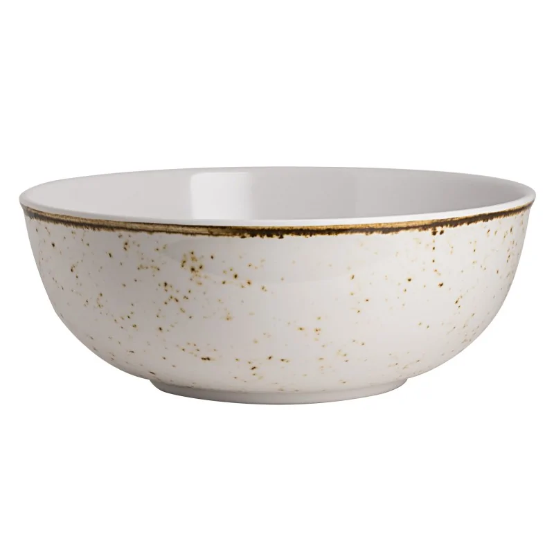 Creations Melamine Craft White Mel Round Bowl 11'' x 4'' (128 Oz) Craft White Melamine - Pack of 3