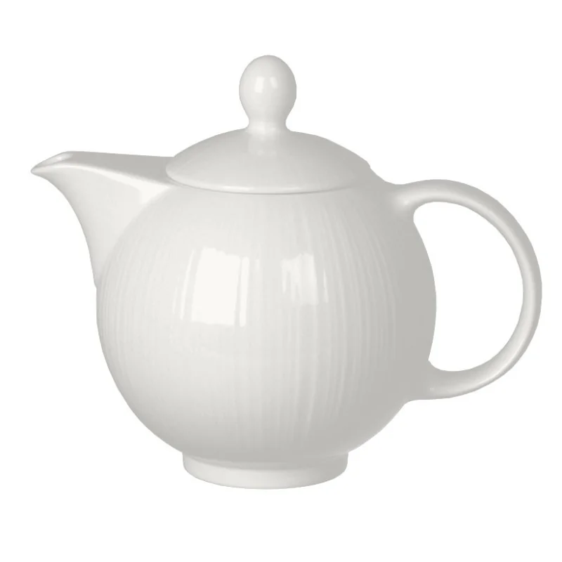 Steelite Distinction Spyro Tea Pot 7 5/8'' x 4 1/8'' x 5'' (21 Oz) Spyro