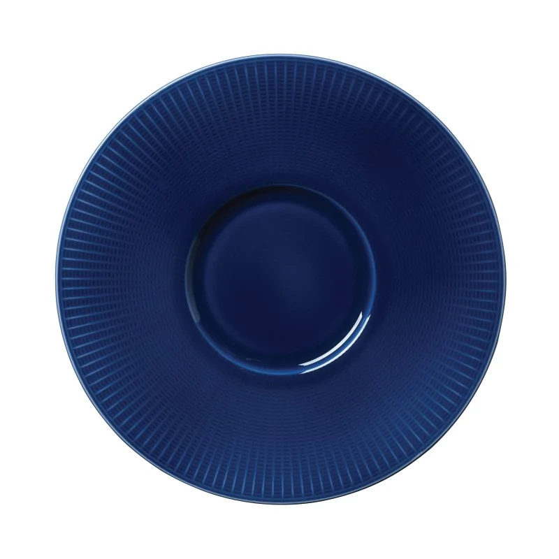 Steelite Distinction Willow Azure Gourmet Plate 11 1/4'' (4 3/4'' Well) Willow Azure - Pack of 6