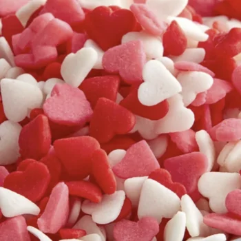 Elegant Bead Shaped Sprinkles Topping Decoration 3.5oz - Romance Hearts Mix