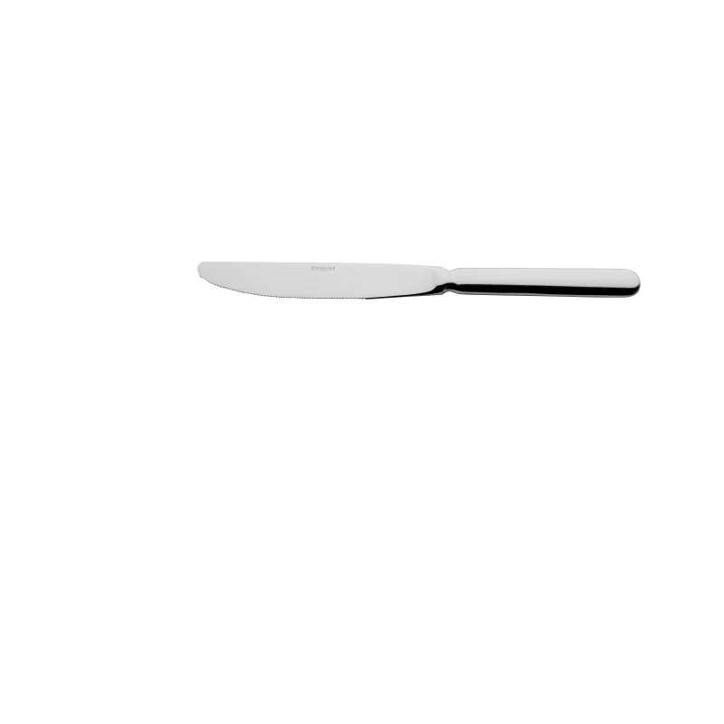 Degrenne Mikado Stainless Steel Table Knife Solid Handle Serrated 244 mm - 9 ''5/8 - Pack of 12