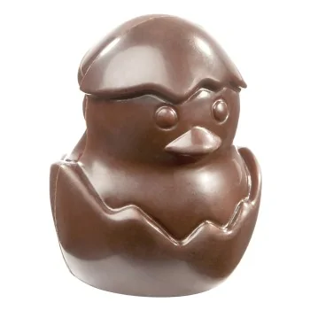 Polycarbonate Hatching Chick Chocolate Mold - 33 mm x 26.5 mm x 13 mm - 13 gr - 24 Cavity