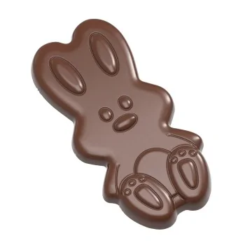 Polycarbonate Bunny Chocolate Tablet mold - 140 mm x 71 mm x 13 mm - 80 gr - 2 Cavity