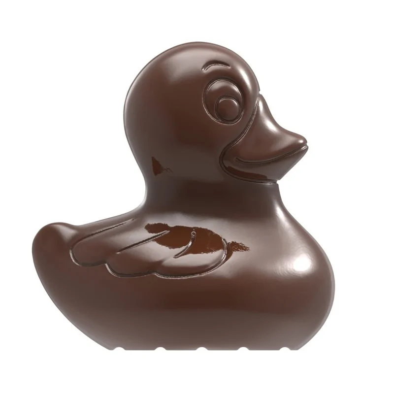 Polycarbonate Fairground Duck Chocolate Mold - 34 mm x 35 mm x 14 mm - 12 gr - 18 Cavity