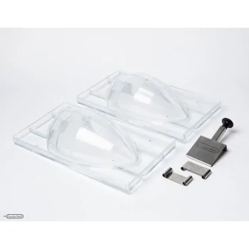 Multifunctional Magnetic Clamp to keep fixed 2 Polycarbonate Chocolate Molds - for 20 mm - 32.5 mm height molds